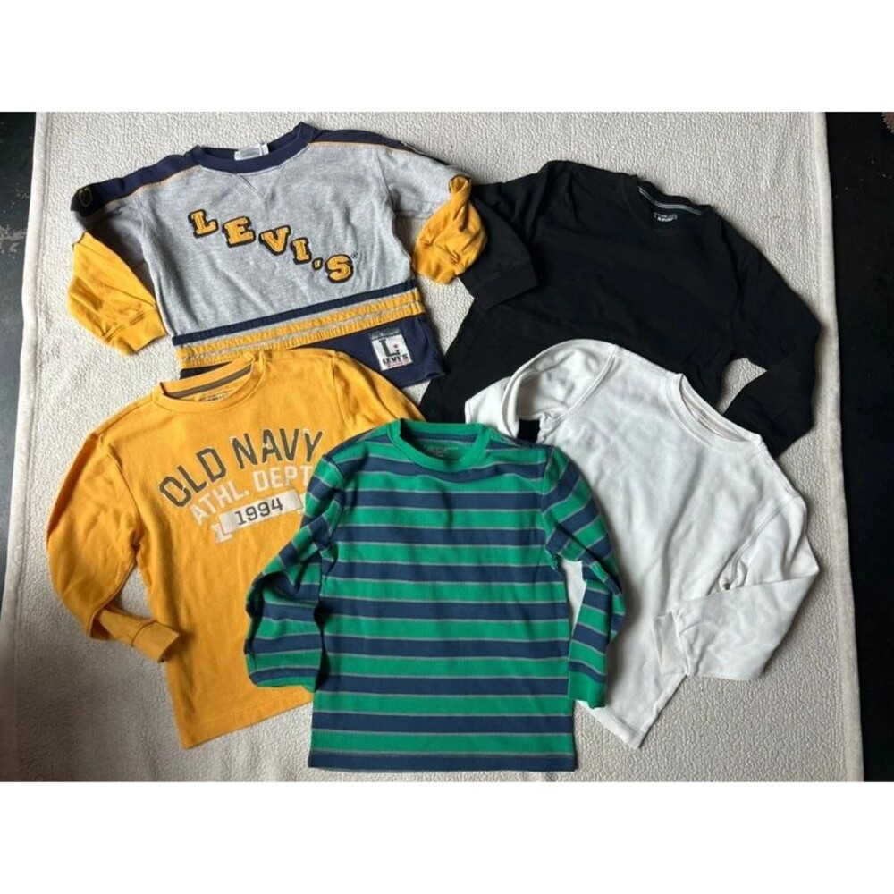 Lot Vintage Levi’s Old Navy Waffle Knit Long Sleeve Tshirts